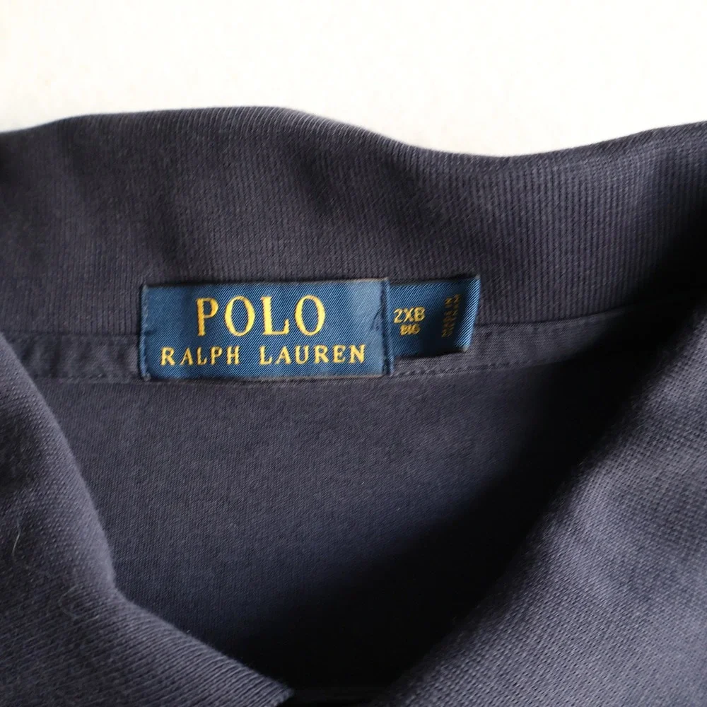 Polo Ralph Lauren Mens 2XB Cotton Polo Shirt Navy Blue